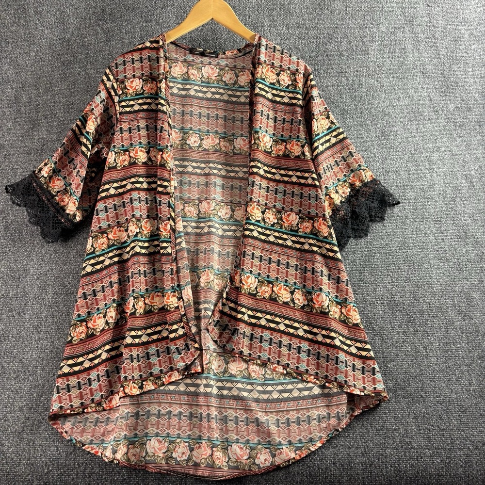 Happening in the Present Sheer Wrap Floral Print Y2K  Womens M